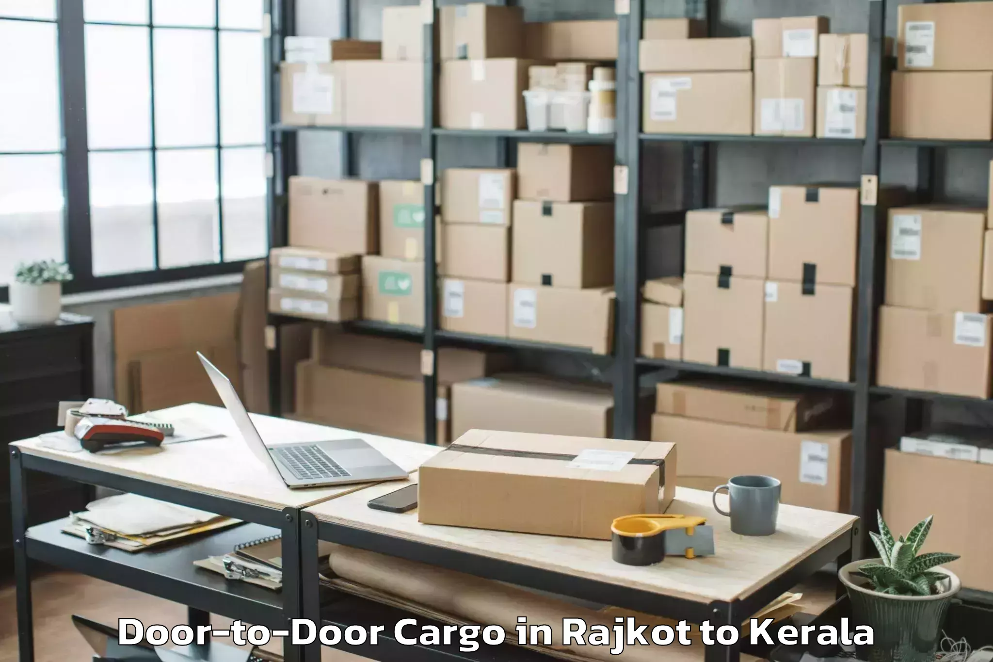 Comprehensive Rajkot to Kerala University Of Health Sc Door To Door Cargo